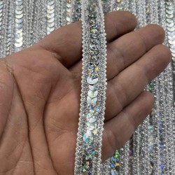 Bentley Dekoratif Şerit &ndash; El İşi, Organizasyon ve S&uuml;sleme İ&ccedil;in 1,5 cm En 1 Metre-SRT-01-151