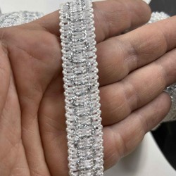 Sammy Dekoratif Şerit &ndash; El İşi, Organizasyon ve S&uuml;sleme İ&ccedil;in 1,5 cm En 1 Metre-SRT-01-153