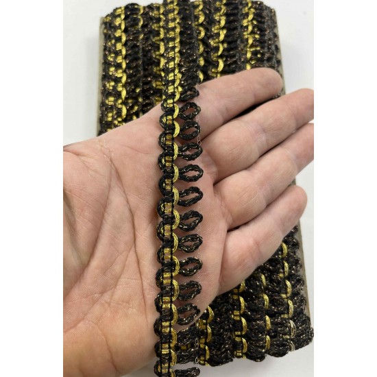 Chase Dekoratif Şerit &ndash; El İşi, Organizasyon ve S&uuml;sleme İ&ccedil;in 1,5 cm En 1 Metre-SRT-01-165