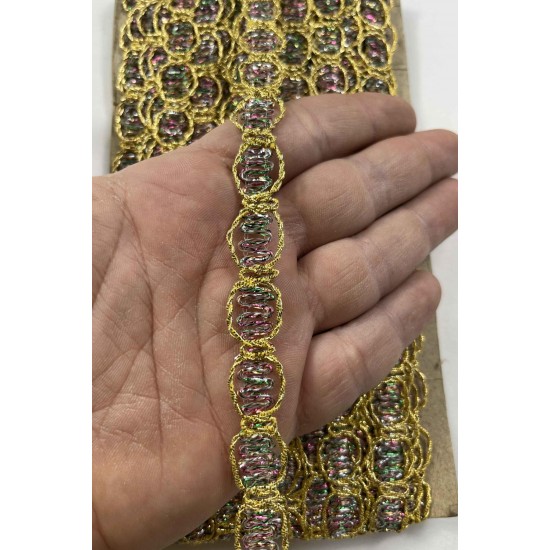 Sugar Dekoratif Şerit &ndash; El İşi, Organizasyon ve S&uuml;sleme İ&ccedil;in 1,5 cm En 1 Metre-SRT-01-175