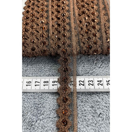 Velora Dekoratif Şerit &ndash; El İşi, Organizasyon ve S&uuml;sleme İ&ccedil;in 2 cm En 1 Metre-SRT-102-115