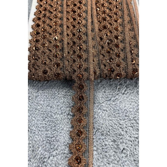 Velora Dekoratif Şerit &ndash; El İşi, Organizasyon ve S&uuml;sleme İ&ccedil;in 2 cm En 1 Metre-SRT-102-115