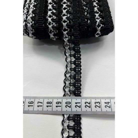 Zorela Dekoratif Şerit &ndash; El İşi, Organizasyon ve S&uuml;sleme İ&ccedil;in 2 cm En 1 Metre-SRT-102-121