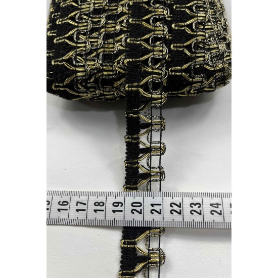 Luxira Dekoratif Şerit &ndash; El İşi, Organizasyon ve S&uuml;sleme İ&ccedil;in 2 cm En 1 Metre-SRT-102-122