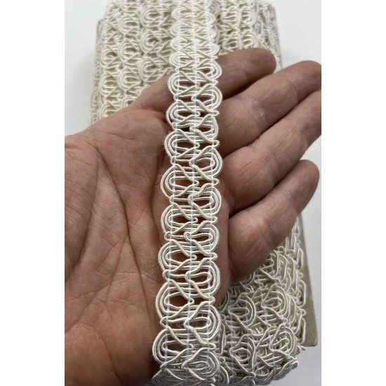 Lorixa Dekoratif Şerit &ndash; El İşi, Organizasyon ve S&uuml;sleme İ&ccedil;in 2 cm En 1 Metre-SRT-102-130