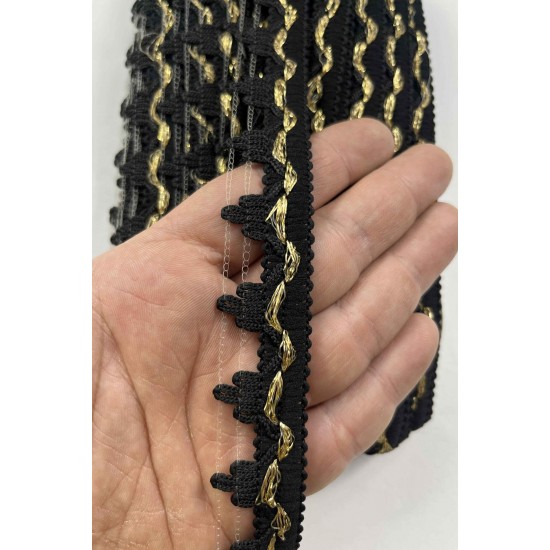 Mireva Dekoratif Şerit &ndash; El İşi, Organizasyon ve S&uuml;sleme İ&ccedil;in 2 cm En 1 Metre-SRT-102-131