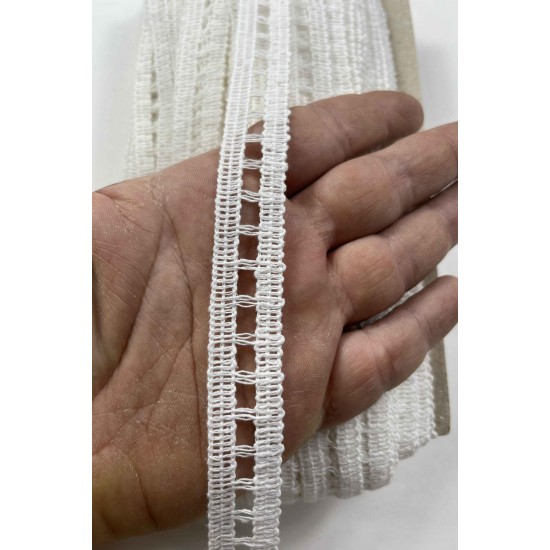 Doreli Dekoratif Şerit &ndash; El İşi, Organizasyon ve S&uuml;sleme İ&ccedil;in 2 cm En 1 Metre-SRT-102-132