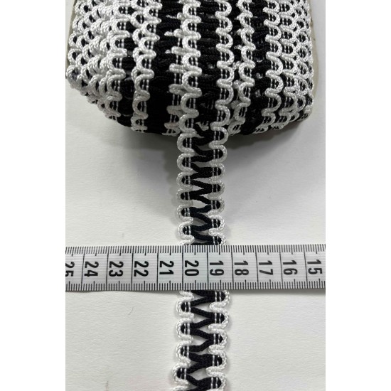 Pelora Dekoratif Şerit &ndash; El İşi, Organizasyon ve S&uuml;sleme İ&ccedil;in 2 cm En 1 Metre-SRT-102-134