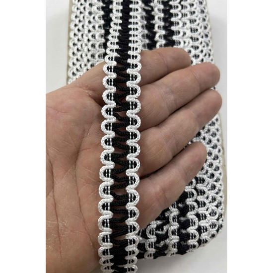 Pelora Dekoratif Şerit &ndash; El İşi, Organizasyon ve S&uuml;sleme İ&ccedil;in 2 cm En 1 Metre-SRT-102-134