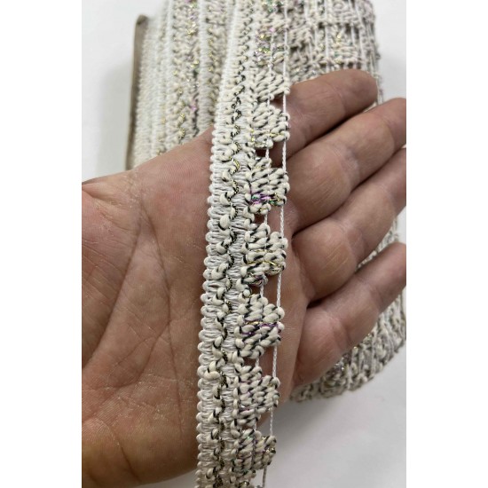 Sorvex Dekoratif Şerit &ndash; El İşi, Organizasyon ve S&uuml;sleme İ&ccedil;in 2,5 cm En 1 Metre-SRT-125-107