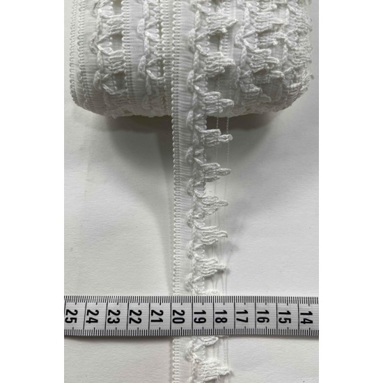 Mirexa Dekoratif Şerit &ndash; El İşi, Organizasyon ve S&uuml;sleme İ&ccedil;in 2,5 cm En 1 Metre-SRT-125-108