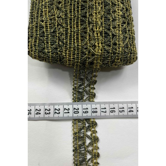 Zenvra Dekoratif Şerit &ndash; El İşi, Organizasyon ve S&uuml;sleme İ&ccedil;in 2,5 cm En 1 Metre-SRT-125-109