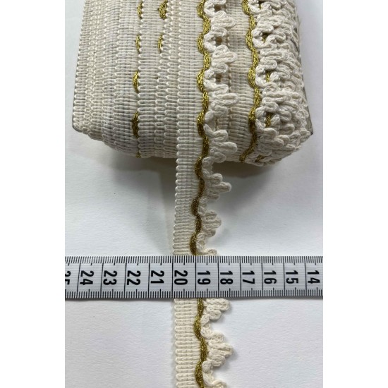 Korixa Dekoratif Şerit &ndash; El İşi, Organizasyon ve S&uuml;sleme İ&ccedil;in 2,5 cm En 1 Metre-SRT-125-110