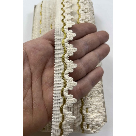 Korixa Dekoratif Şerit &ndash; El İşi, Organizasyon ve S&uuml;sleme İ&ccedil;in 2,5 cm En 1 Metre-SRT-125-110