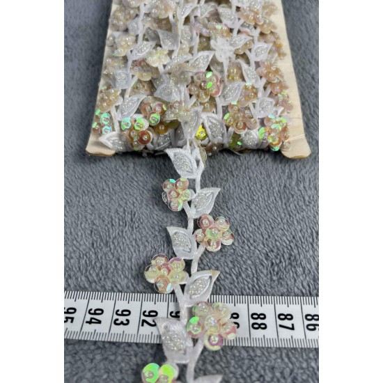 Ardexa Dekoratif Şerit Kenar S&uuml;s&uuml; &ndash; El İşi, Organizasyon, S&uuml;sleme İ&ccedil;in 3 cm En 1 Metre-SRT-300-100