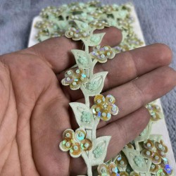 Korvex Dekoratif Şerit Kenar S&uuml;s&uuml; &ndash; El İşi, Organizasyon, S&uuml;sleme İ&ccedil;in 3 cm En 1 Metre-SRT-300-103