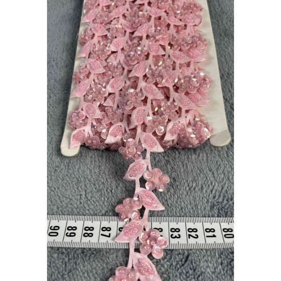 Talvora Dekoratif Şerit Kenar S&uuml;s&uuml; &ndash; El İşi, Organizasyon, S&uuml;sleme İ&ccedil;in 3 cm En 1 Metre-SRT-300-104