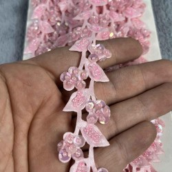 Talvora Dekoratif Şerit Kenar S&uuml;s&uuml; &ndash; El İşi, Organizasyon, S&uuml;sleme İ&ccedil;in 3 cm En 1 Metre-SRT-300-104