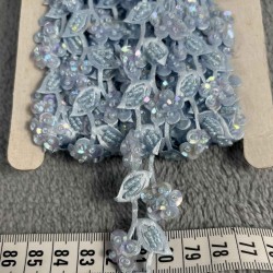 Zenitha Dekoratif Şerit Kenar S&uuml;s&uuml; &ndash; El İşi, Organizasyon, S&uuml;sleme İ&ccedil;in 3 cm En 1 Metre-SRT-300-105