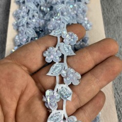 Zenitha Dekoratif Şerit Kenar S&uuml;s&uuml; &ndash; El İşi, Organizasyon, S&uuml;sleme İ&ccedil;in 3 cm En 1 Metre-SRT-300-105