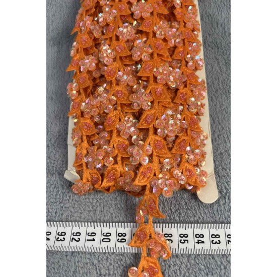 Morixa Dekoratif Şerit Kenar S&uuml;s&uuml; &ndash; El İşi, Organizasyon, S&uuml;sleme İ&ccedil;in 3 cm En 1 Metre-SRT-300-106