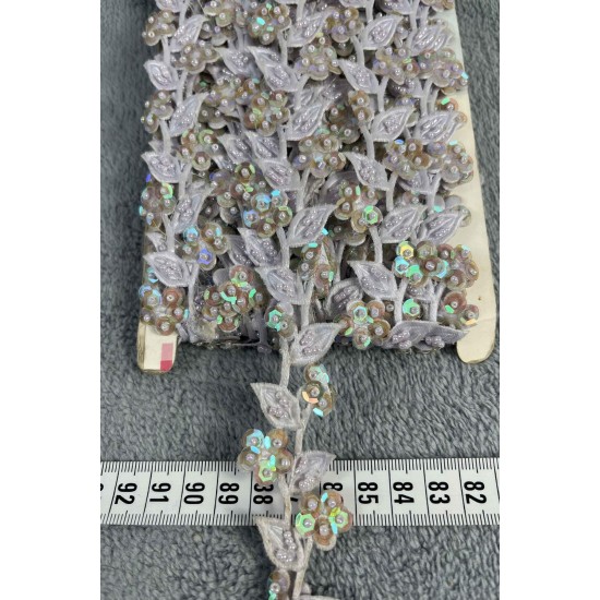 Draxor Dekoratif Şerit Kenar S&uuml;s&uuml; &ndash; El İşi, Organizasyon, S&uuml;sleme İ&ccedil;in 3 cm En 1 Metre-SRT-300-107