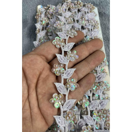 Draxor Dekoratif Şerit Kenar S&uuml;s&uuml; &ndash; El İşi, Organizasyon, S&uuml;sleme İ&ccedil;in 3 cm En 1 Metre-SRT-300-107