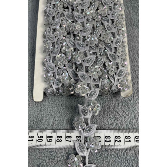 Selvion Dekoratif Şerit Kenar S&uuml;s&uuml; &ndash; El İşi, Organizasyon, S&uuml;sleme İ&ccedil;in 3 cm En 1 Metre-SRT-300-108