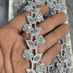 Selvion Dekoratif Şerit Kenar S&uuml;s&uuml; &ndash; El İşi, Organizasyon, S&uuml;sleme İ&ccedil;in 3 cm En 1 Metre-SRT-300-108