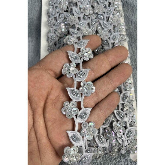 Selvion Dekoratif Şerit Kenar S&uuml;s&uuml; &ndash; El İşi, Organizasyon, S&uuml;sleme İ&ccedil;in 3 cm En 1 Metre-SRT-300-108