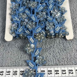 Xerova Dekoratif Şerit Kenar S&uuml;s&uuml; &ndash; El İşi, Organizasyon, S&uuml;sleme İ&ccedil;in 3 cm En 1 Metre-SRT-300-112