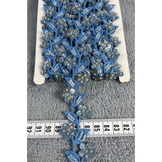 Xerova Dekoratif Şerit Kenar S&uuml;s&uuml; &ndash; El İşi, Organizasyon, S&uuml;sleme İ&ccedil;in 3 cm En 1 Metre-SRT-300-112