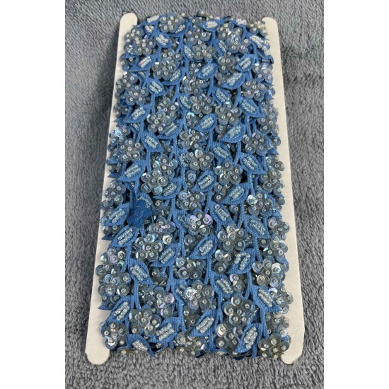 Xerova Dekoratif Şerit Kenar S&uuml;s&uuml; &ndash; El İşi, Organizasyon, S&uuml;sleme İ&ccedil;in 3 cm En 1 Metre-SRT-300-112