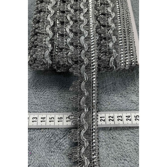 Calvion Dekoratif Şerit Kenar S&uuml;s&uuml; &ndash; El İşi, Organizasyon, S&uuml;sleme İ&ccedil;in 3 cm En 1 Metre-SRT-300-114