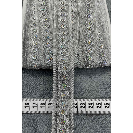 Vorex Dekoratif Şerit Kenar S&uuml;s&uuml; &ndash; El İşi, Organizasyon, S&uuml;sleme İ&ccedil;in 3 cm En 1 Metre-SRT-300-117