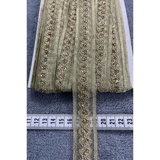 Temira Dekoratif Şerit Kenar S&uuml;s&uuml; &ndash; El İşi, Organizasyon, S&uuml;sleme İ&ccedil;in 3 cm En 1 Metre-SRT-300-118