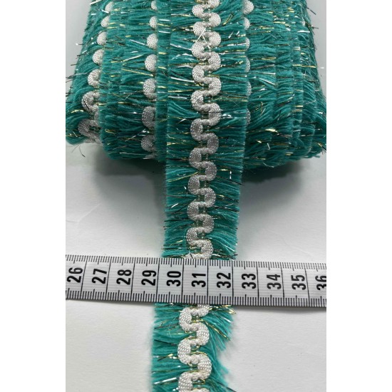 Zorex Dekoratif Şerit Kenar S&uuml;s&uuml; &ndash; El İşi, Organizasyon, S&uuml;sleme İ&ccedil;in 3 cm En 1 Metre-SRT-300-121