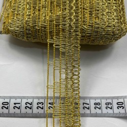 Velion Dekoratif Şerit Kenar S&uuml;s&uuml; &ndash; El İşi, Organizasyon, S&uuml;sleme İ&ccedil;in 3 cm En 1 Metre-SRT-300-122