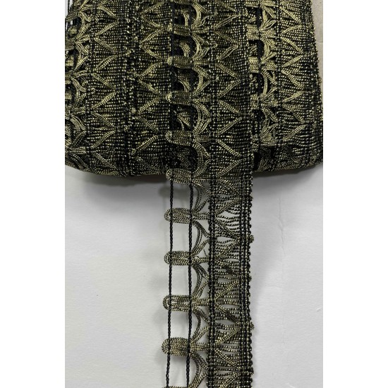 Telvion Dekoratif Şerit Kenar S&uuml;s&uuml; &ndash; El İşi, Organizasyon, S&uuml;sleme İ&ccedil;in 3 cm En 1 Metre-SRT-300-124