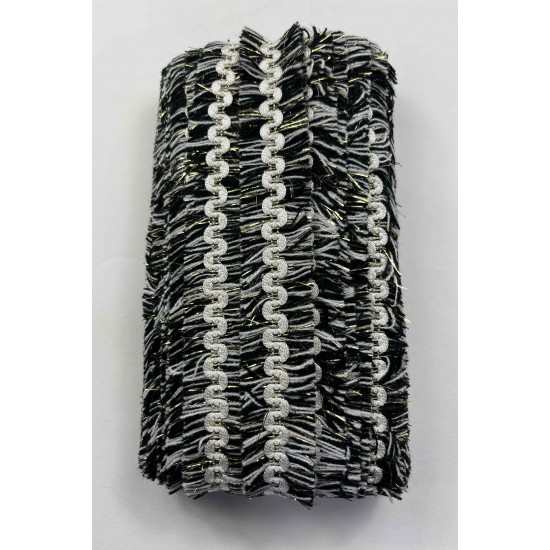 Relvex Dekoratif Şerit Kenar S&uuml;s&uuml; &ndash; El İşi, Organizasyon, S&uuml;sleme İ&ccedil;in 3 cm En 1 Metre-SRT-300-126