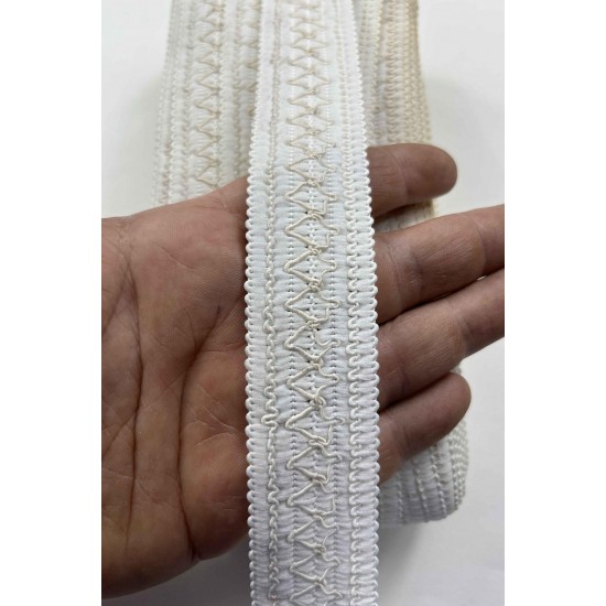 Marvion Dekoratif Şerit Kenar S&uuml;s&uuml; &ndash; El İşi, Organizasyon, S&uuml;sleme İ&ccedil;in 3 cm En 1 Metre-SRT-300-127