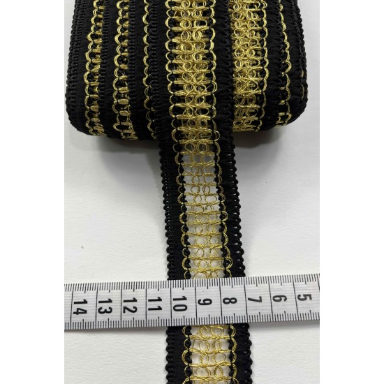 Soltra Dekoratif Şerit Kenar S&uuml;s&uuml; &ndash; El İşi, Organizasyon, S&uuml;sleme İ&ccedil;in 3 cm En 1 Metre-SRT-300-128