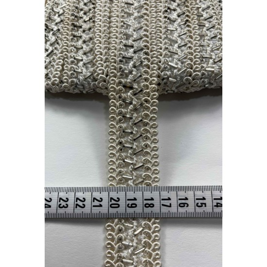 Devora Dekoratif Şerit Kenar S&uuml;s&uuml; &ndash; El İşi, Organizasyon, S&uuml;sleme İ&ccedil;in 3 cm En 1 Metre-SRT-300-129