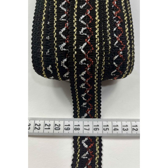 Corvex Dekoratif Şerit Kenar S&uuml;s&uuml; &ndash; El İşi, Organizasyon, S&uuml;sleme İ&ccedil;in 3 cm En 1 Metre-SRT-300-130