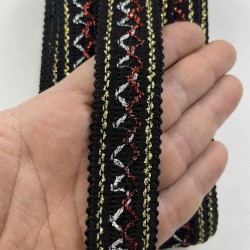 Corvex Dekoratif Şerit Kenar S&uuml;s&uuml; &ndash; El İşi, Organizasyon, S&uuml;sleme İ&ccedil;in 3 cm En 1 Metre-SRT-300-130