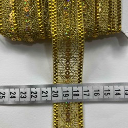 Zentron Dekoratif Şerit Kenar S&uuml;s&uuml; &ndash; El İşi, Organizasyon, S&uuml;sleme İ&ccedil;in 3 cm En 1 Metre-SRT-300-131