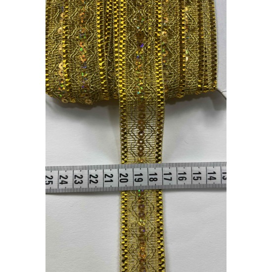 Zentron Dekoratif Şerit Kenar S&uuml;s&uuml; &ndash; El İşi, Organizasyon, S&uuml;sleme İ&ccedil;in 3 cm En 1 Metre-SRT-300-131