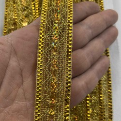 Zentron Dekoratif Şerit Kenar S&uuml;s&uuml; &ndash; El İşi, Organizasyon, S&uuml;sleme İ&ccedil;in 3 cm En 1 Metre-SRT-300-131