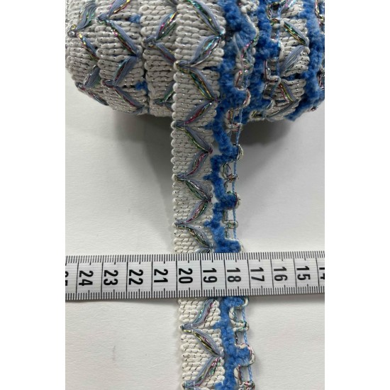 Valmira Dekoratif Şerit Kenar S&uuml;s&uuml; &ndash; El İşi, Organizasyon, S&uuml;sleme İ&ccedil;in 3 cm En 1 Metre-SRT-300-132