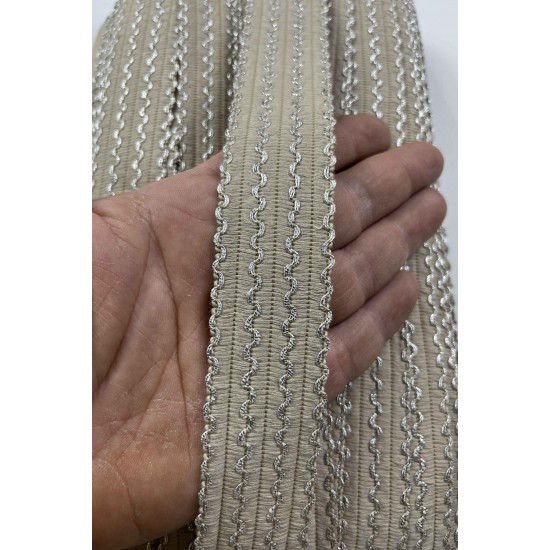 Terion Dekoratif Şerit Kenar S&uuml;s&uuml; &ndash; El İşi, Organizasyon, S&uuml;sleme İ&ccedil;in 3 cm En 1 Metre-SRT-300-134